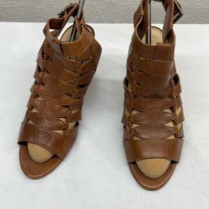 Vince Camuto Elika Huarache Sandal 3.5” Heel Leather